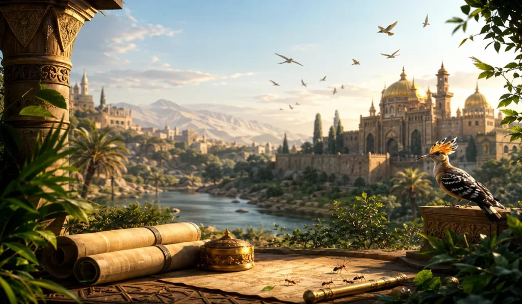 قصة سيدنا سليمان للأطفال | الهدهد وبلقيس والنمل والجن