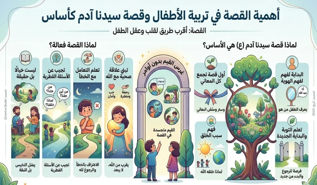 التربية بقصص الأنبياء.. ليه قصة سيدنا آدم هي الأساس؟