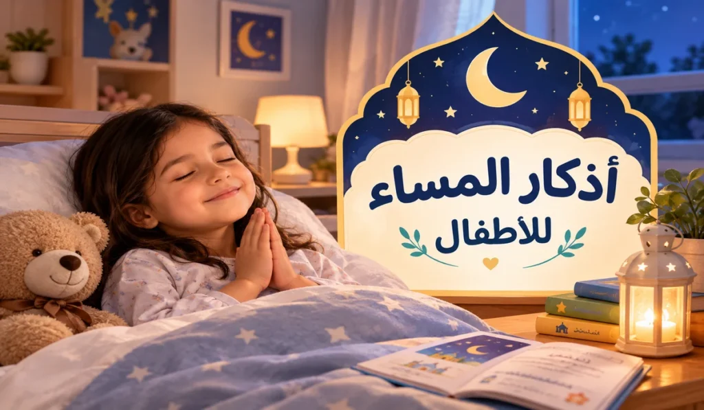 أذكار المساء مكتوبة للاطفال